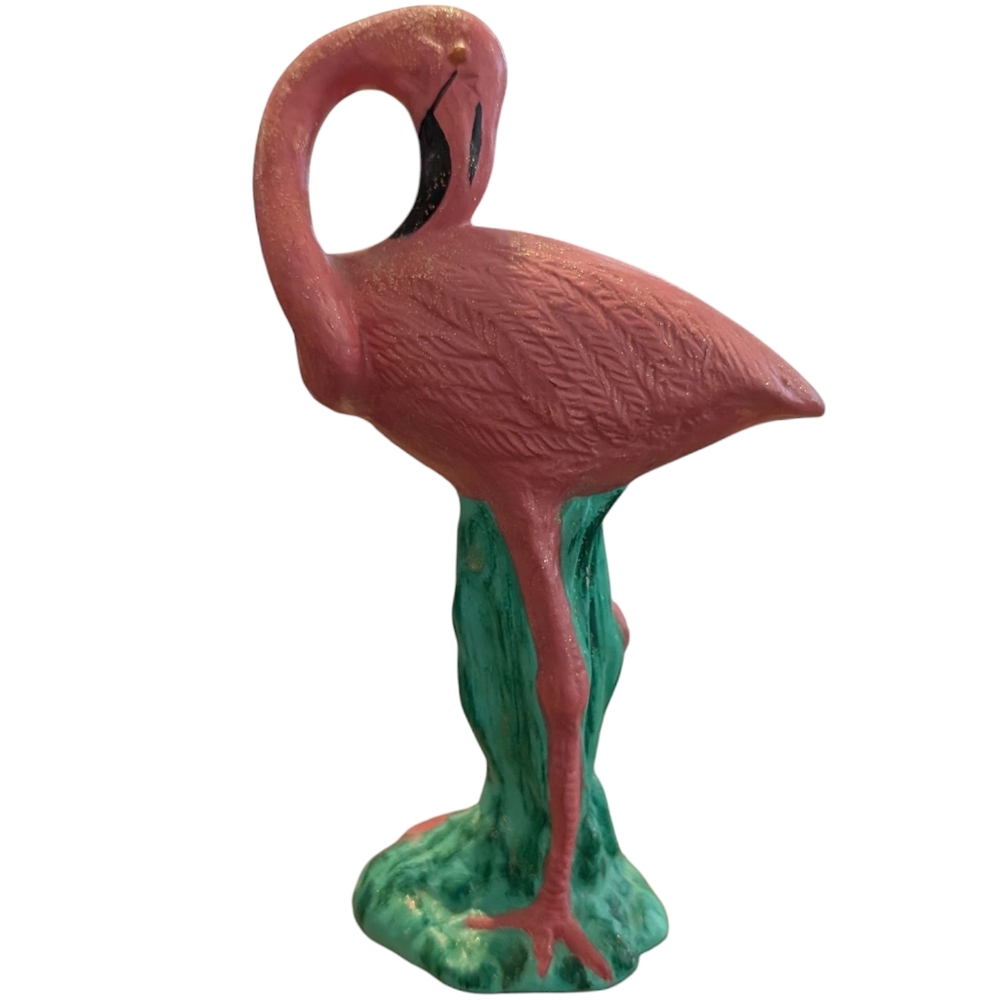 Vintage Pink Flamingo Ceramic‎ Figurine